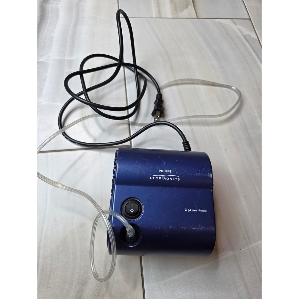 Philips Respironics OptionHome Compressor Model 1060509 Blue Tabletop Unit A5